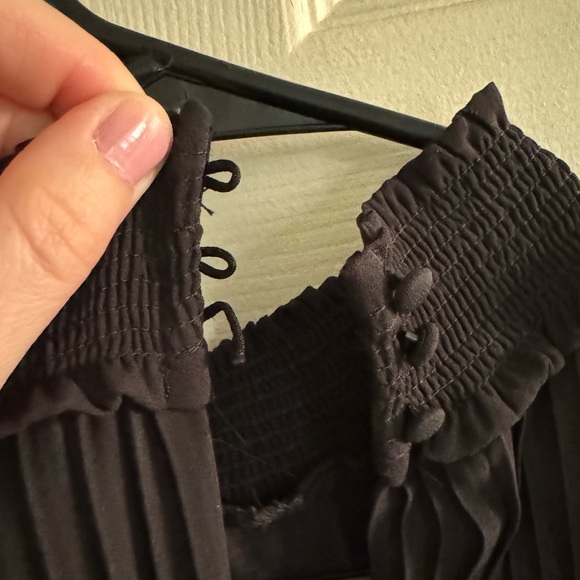 Nanette Lepore Sz 8 pleated and smocked midi dress - Picture 4 of 8